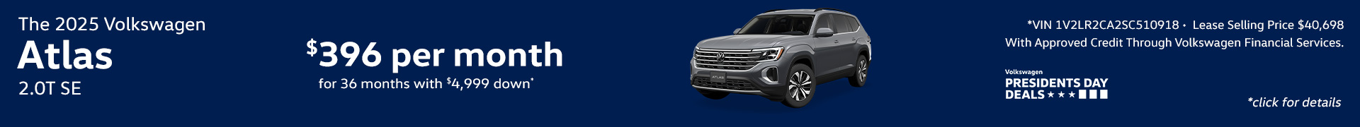 2025 Volkswagen Atlas 2.0T SE
