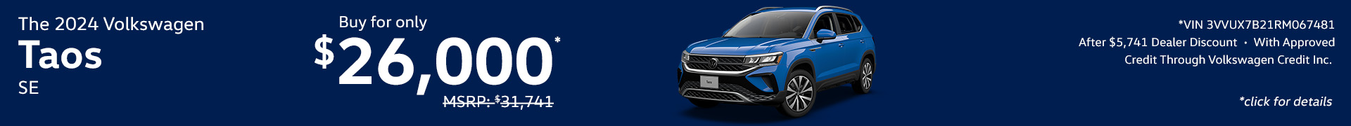 2024 Volkswagen Taos SE