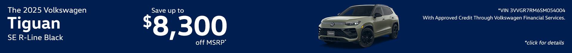 2025 Volkswagen Tiguan SE R-Line Black