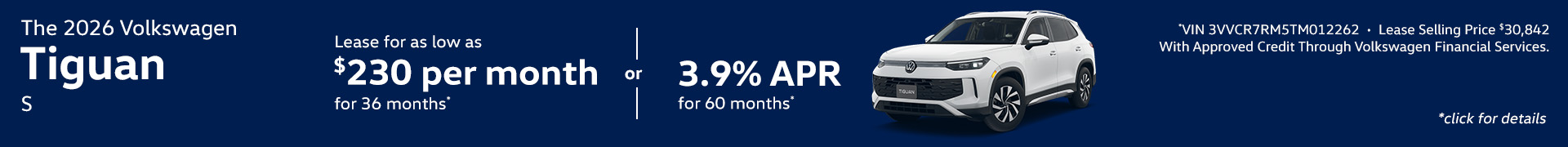 2026 Volkswagen Tiguan S