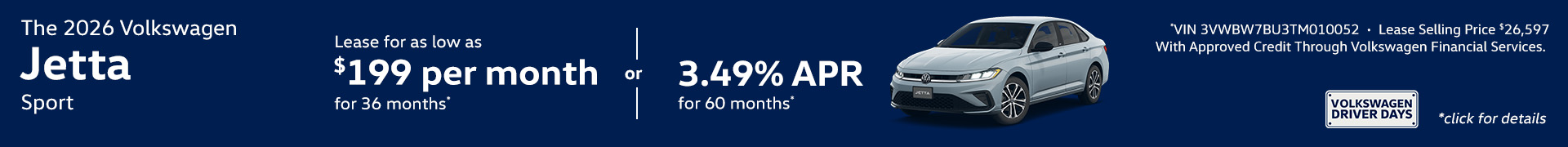 2026 Volkswagen Jetta Sport