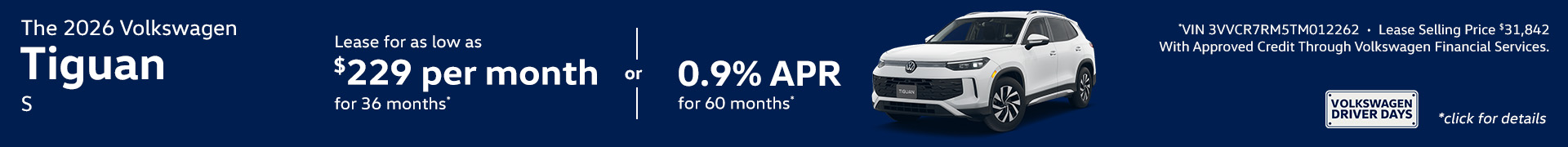 2026 Volkswagen Tiguan S