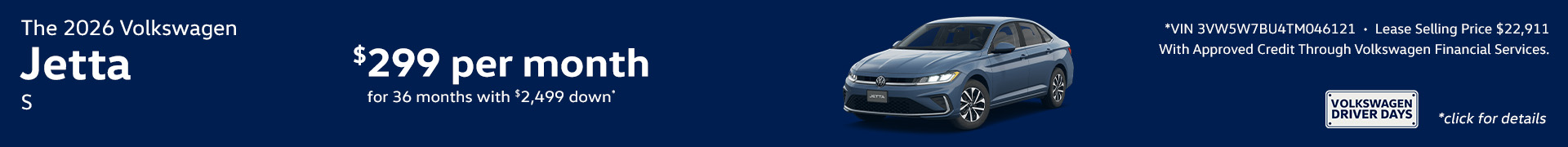 2026 Volkswagen Jetta S