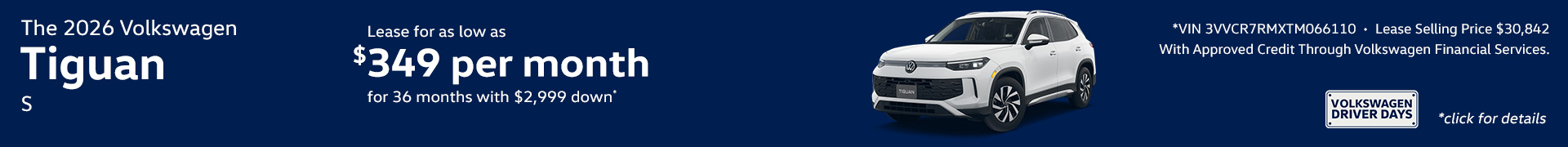 2026 Volkswagen Tiguan S