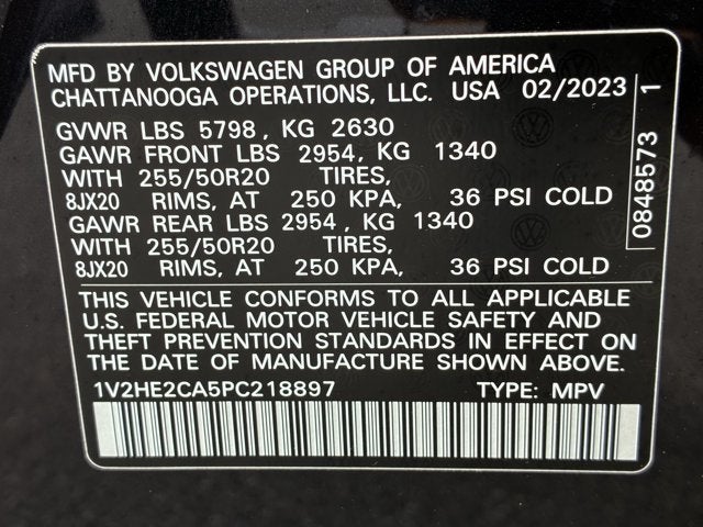 2023 Volkswagen Atlas Cross Sport 3.6L V6 SE w/Technology
