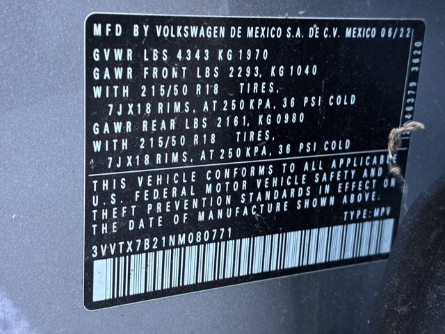 2022 Volkswagen Taos SE