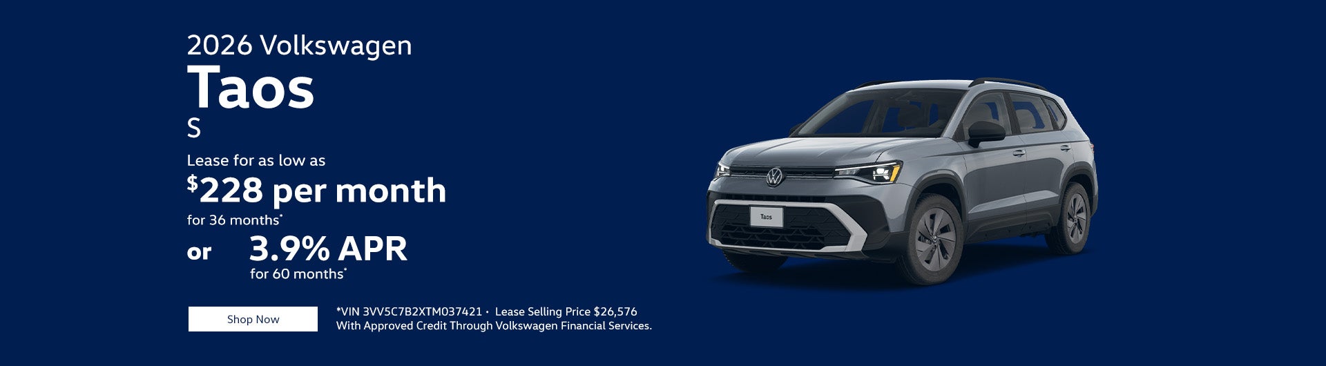 2026 Volkswagen Taos S