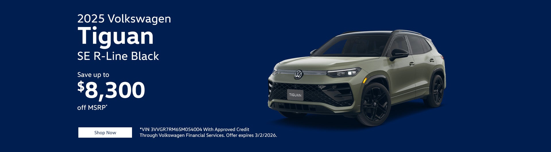 2025 Volkswagen Tiguan SE R-Line Black