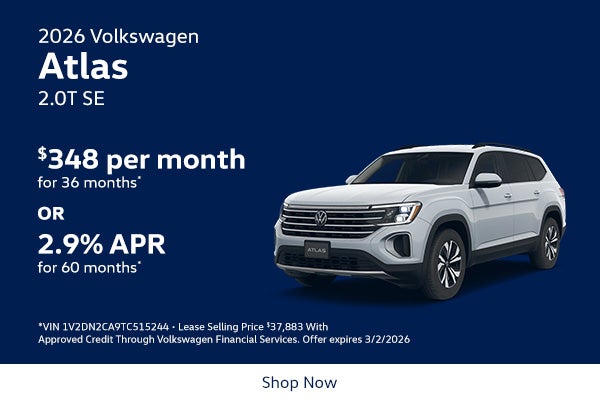 2026 Volkswagen Atlas 2.0T SE