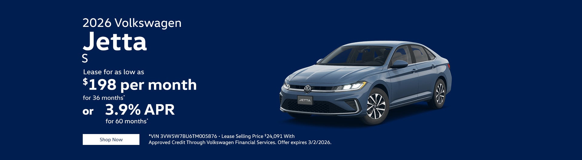 2026 Volkswagen Jetta S