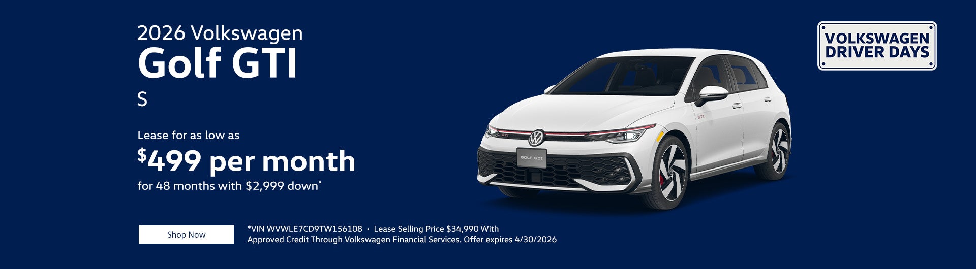 2026 Volkswagen Golf GTI