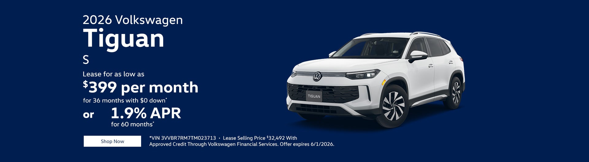 2026 Volkswagen Tiguan S