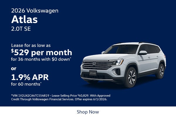 2026 Volkswagen Atlas 2.0T SE