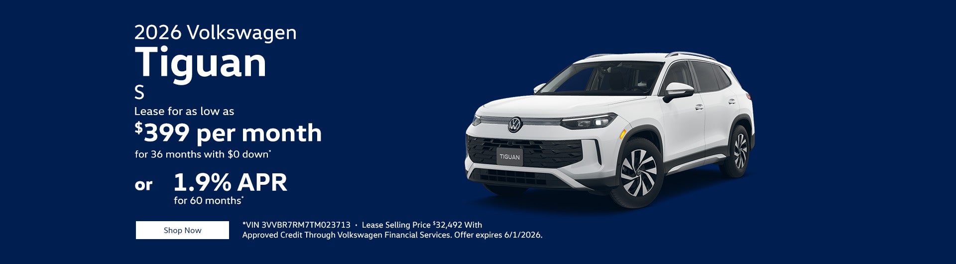 2026 Volkswagen Tiguan S