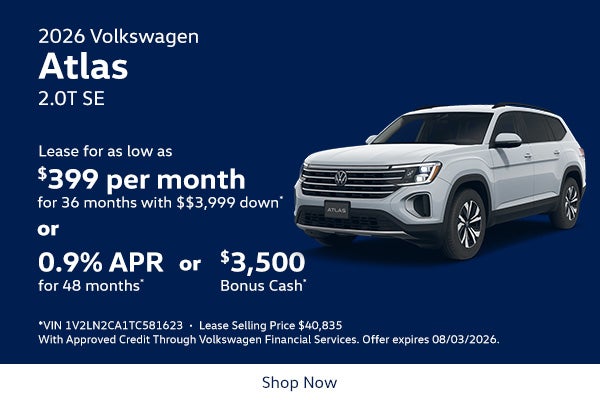 2026 Volkswagen Atlas 2.0T SE