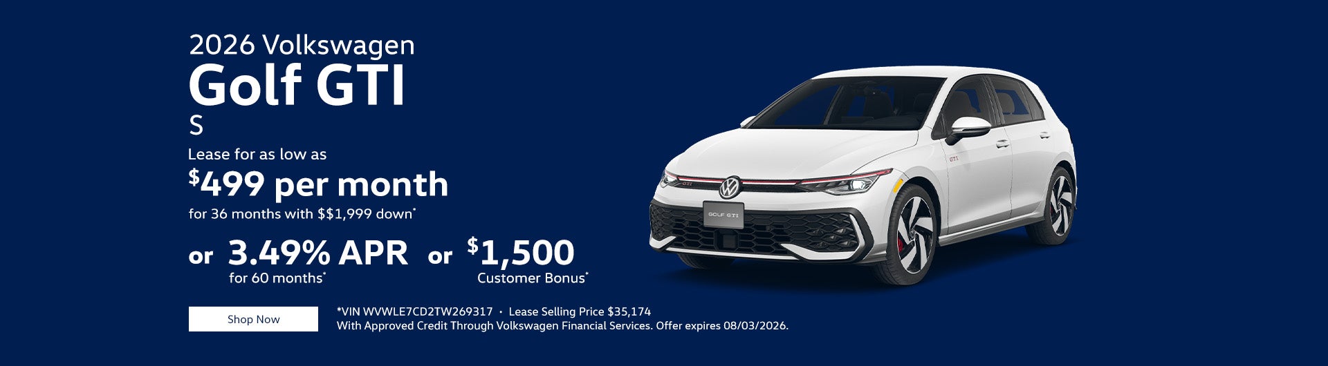2026 Volkswagen Golf GTI S