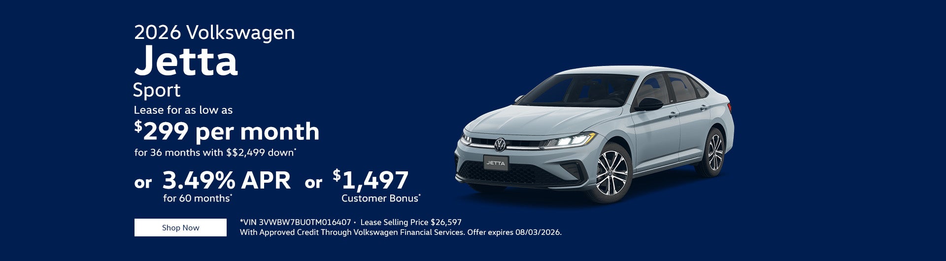 2026 Volkswagen Jetta Sport