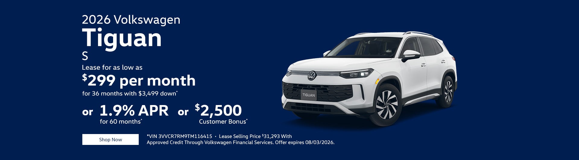 2026 Volkswagen Tiguan S
