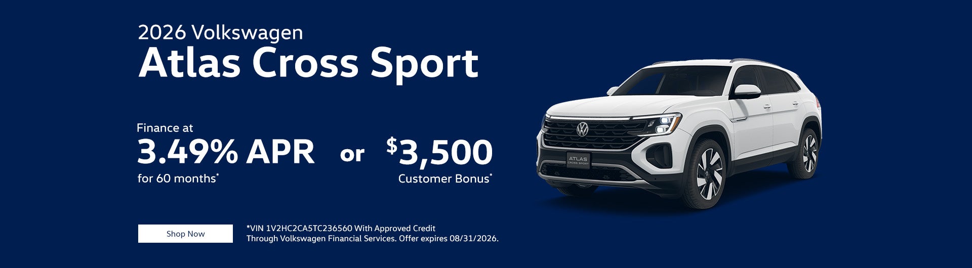2026 Volkswagen Atlas Cross Sport 2.0T SE w/Technology
