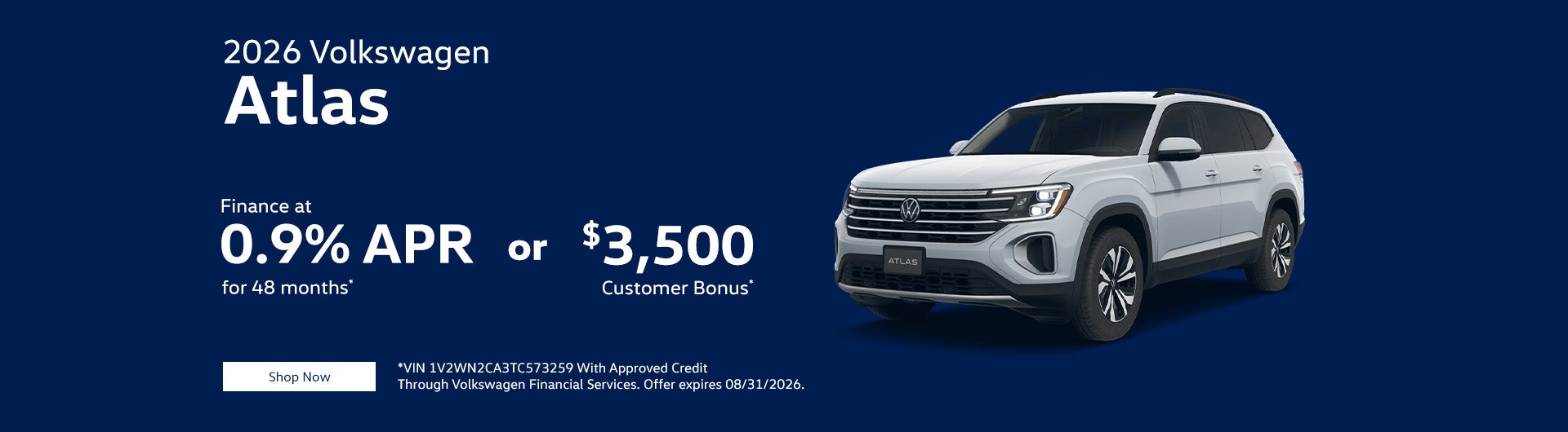 2026 Volkswagen Atlas 2.0T SE w/Technology