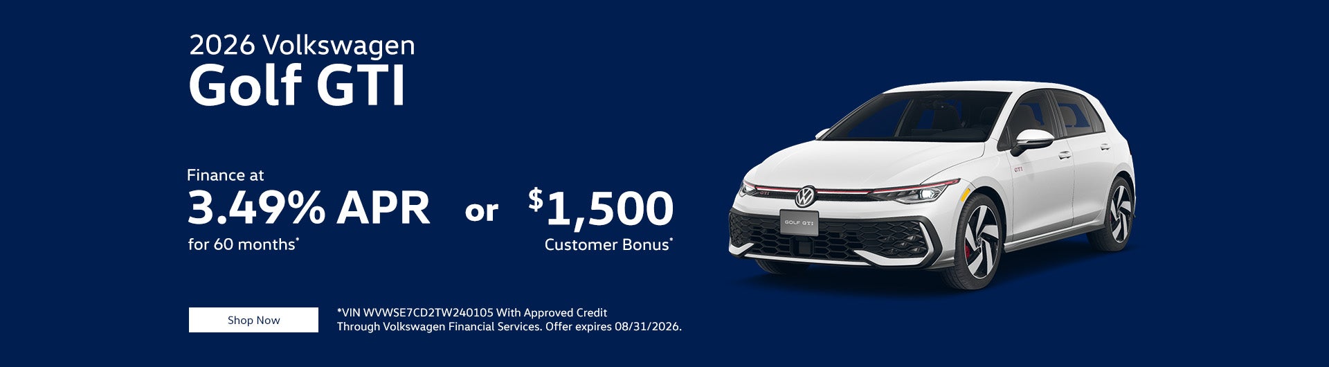 2026 Volkswagen Golf GTI SE