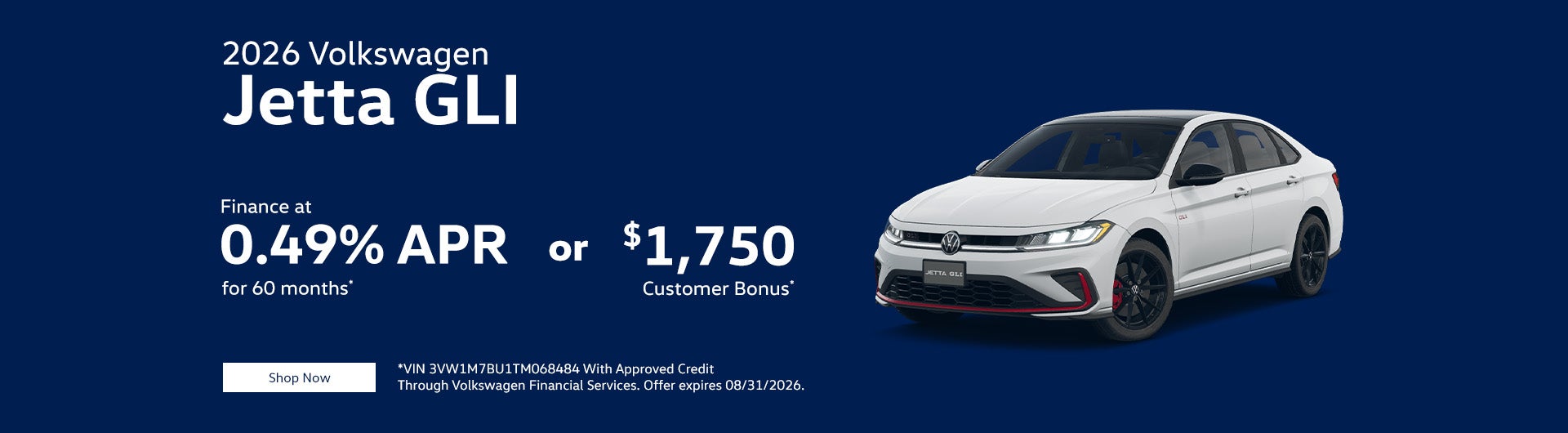 2026 Volkswagen Jetta GLI Autobahn