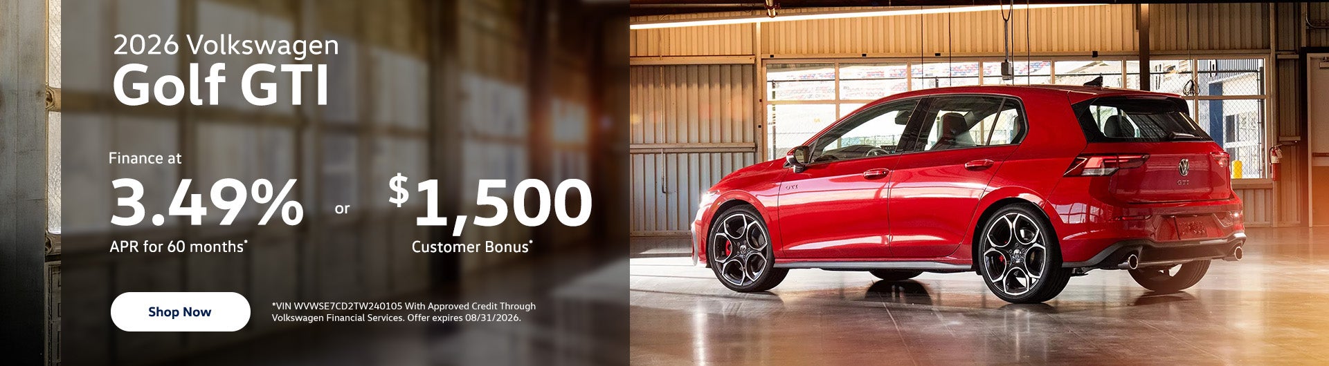 2026 Volkswagen Golf GTI SE