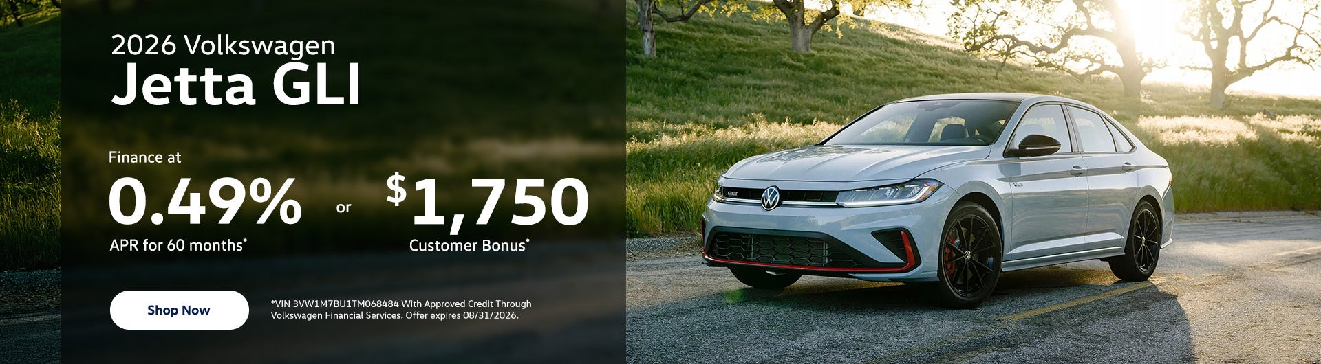 2026 Volkswagen Jetta GLI Autobahn