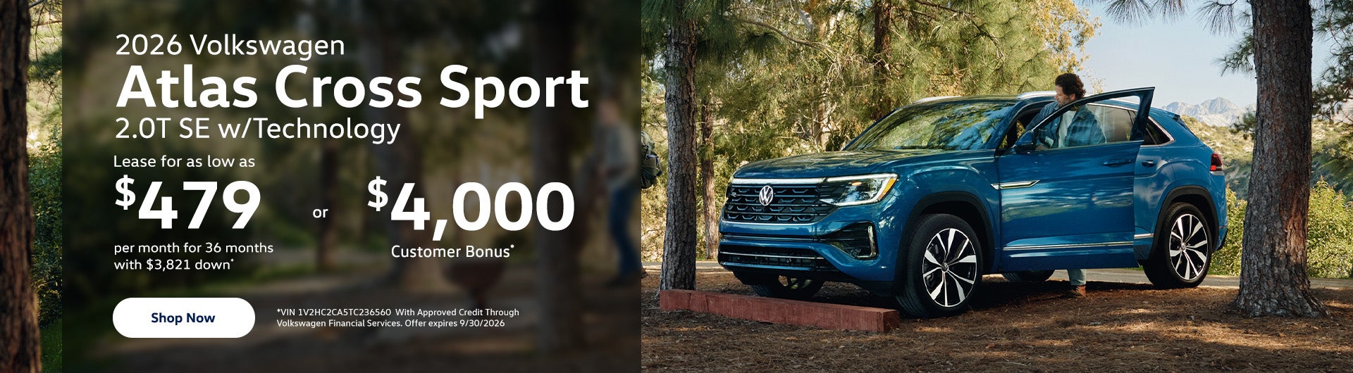 2026 Volkswagen Atlas Cross Sport 2.0T SE w/Technology