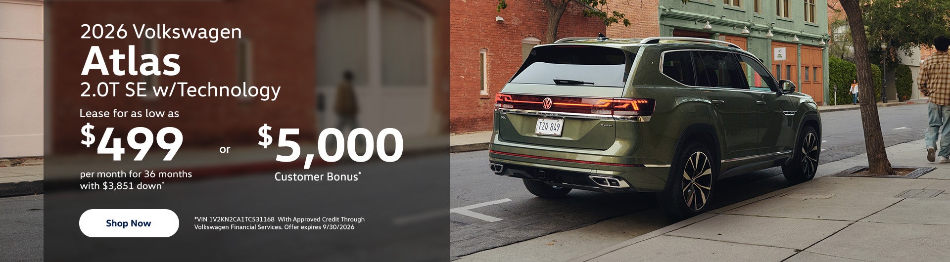 2026 Volkswagen Atlas 2.0T SE w/Technology