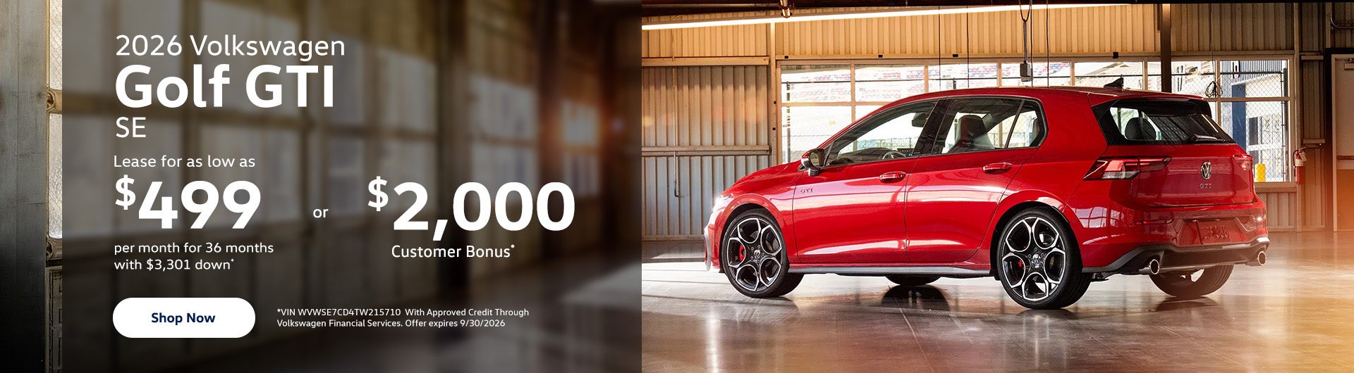 2026 Volkswagen Golf GTI SE