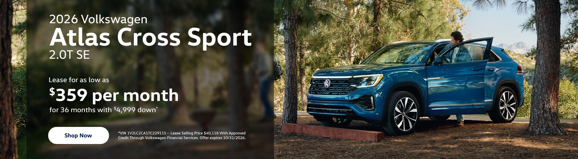 2026 Volkswagen Atlas Cross Sport 2.0T SE
