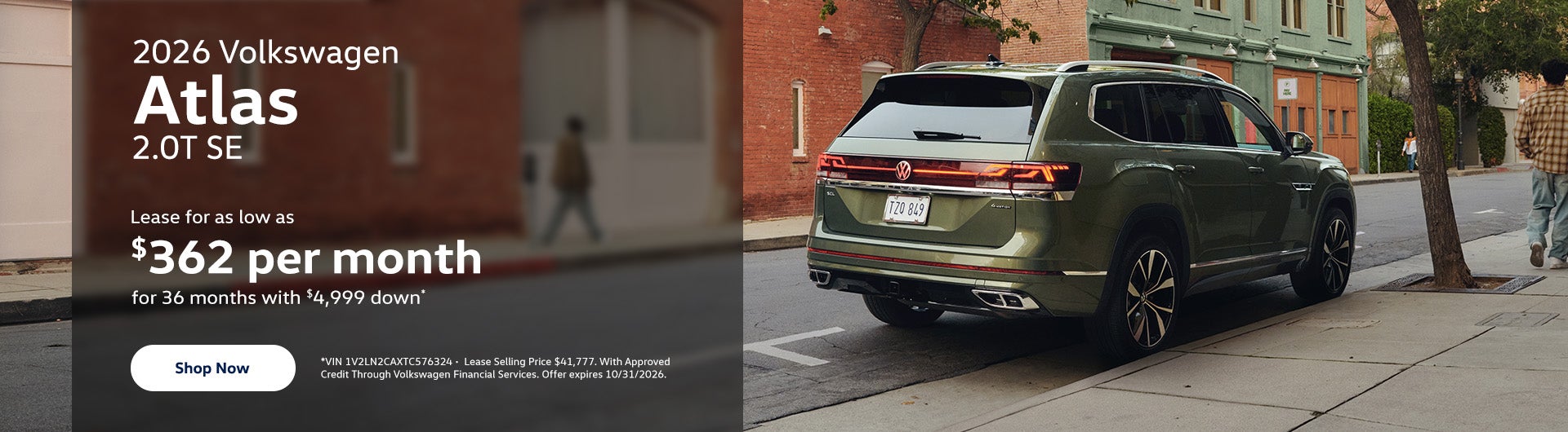 2026 Volkswagen Atlas 2.0T SE 