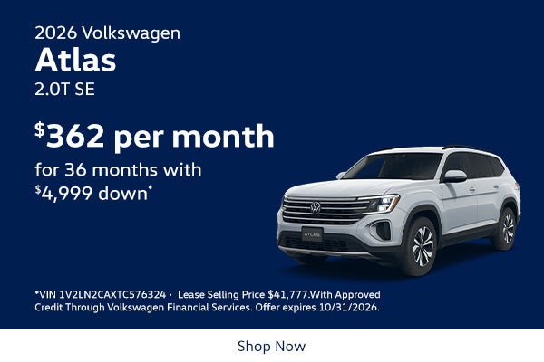 2026 Volkswagen Atlas 2.0T SE 