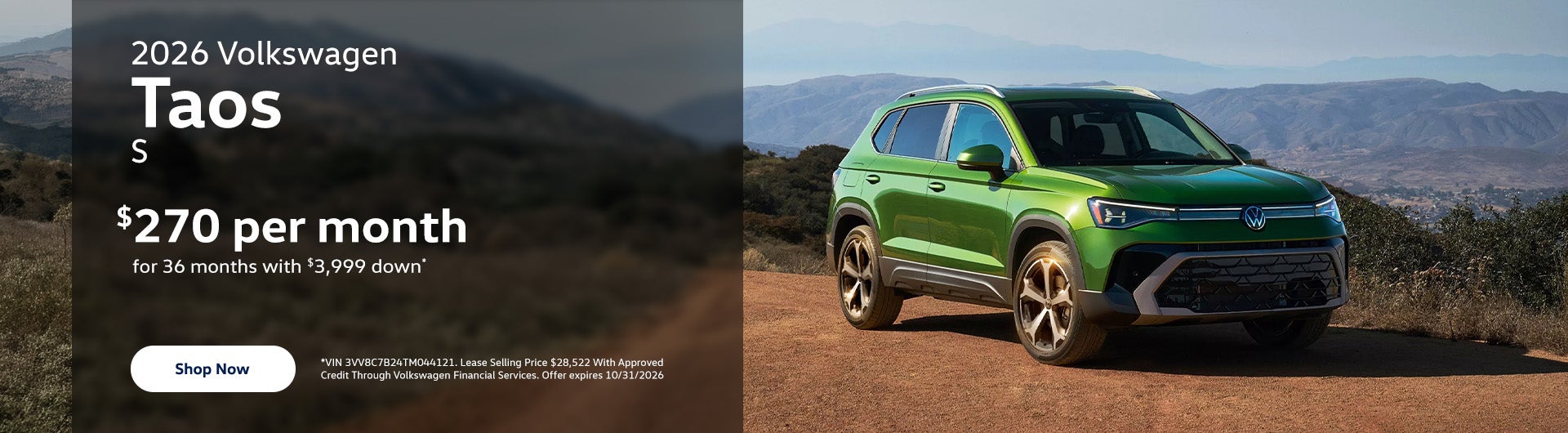 2026 Volkswagen Taos S