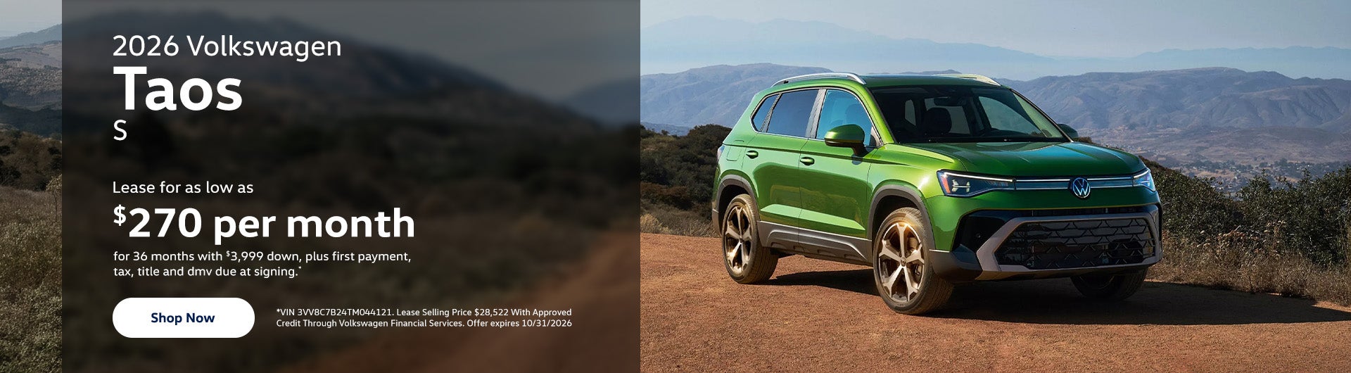 2026 Volkswagen Taos S
